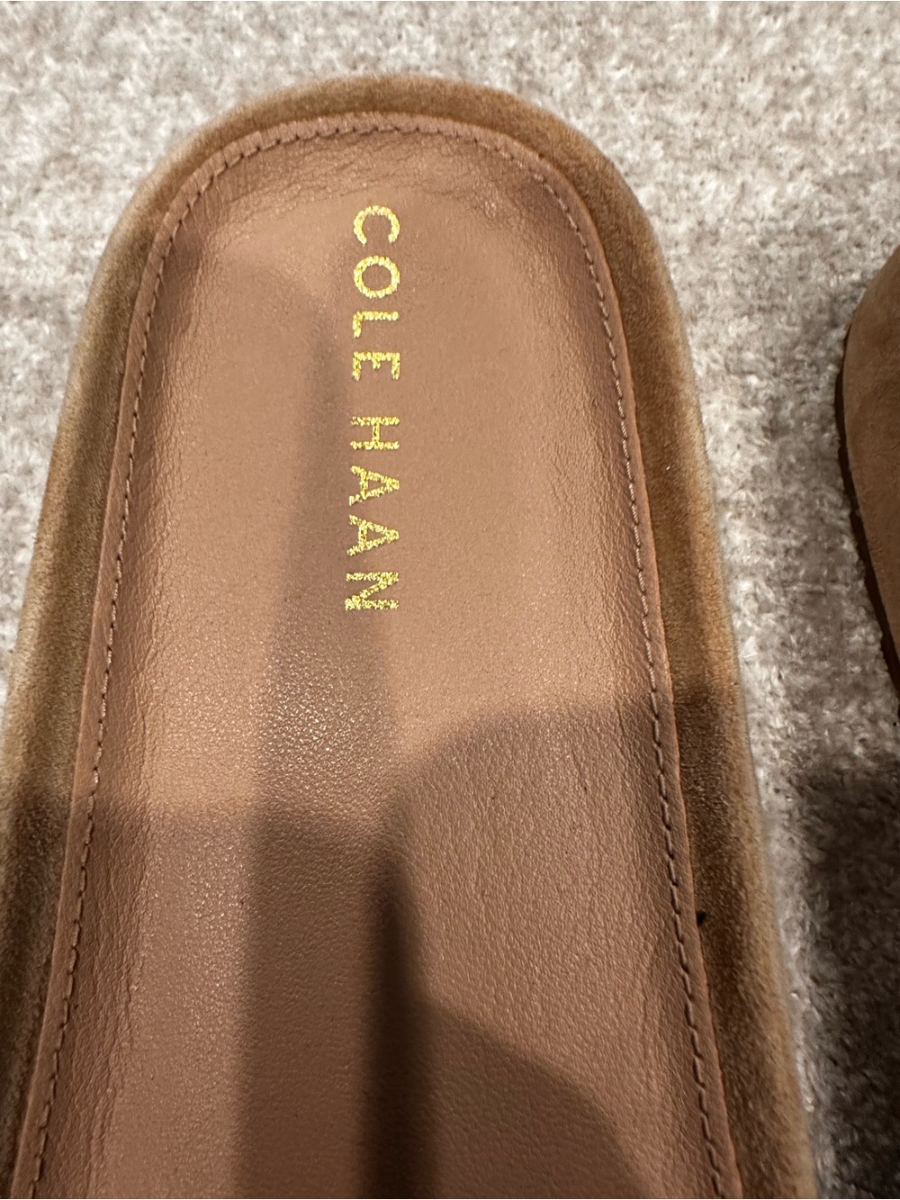 Cole Haan Women's Braided Slide Sandals in Tan - Picture 2 of 6